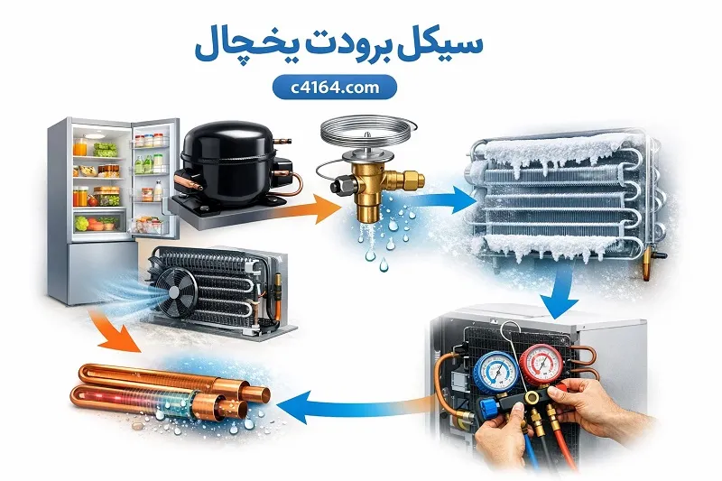 تشریح سیکل برودت یخچال در تبریز-آموزشگاه کاسپین