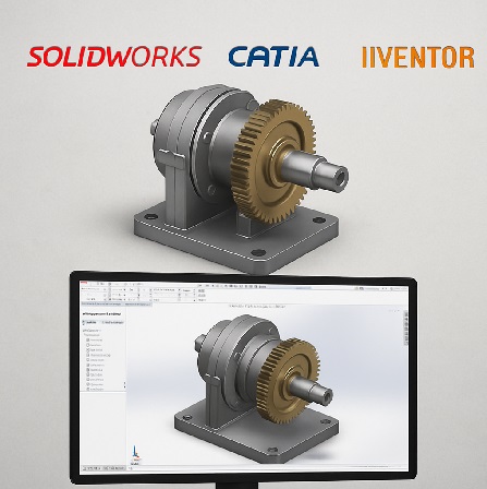 مقایسه ابزارهای طراحی سه‌ بعدی: SolidWorks، Catia، Inventor