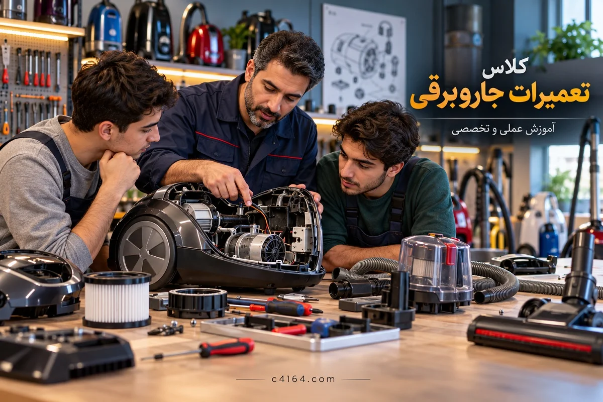 کلاس تخصصی تعمیرات جاروبرقی در تبریز-آموزشگاه کاسپین