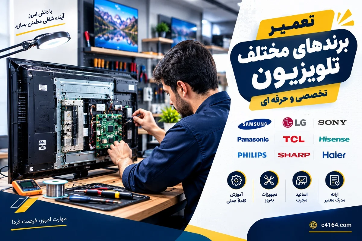 آموزش تعمیر برندهای مختلف تلویزیون آموزش تعمیر برندهای مختلف تلویزیون