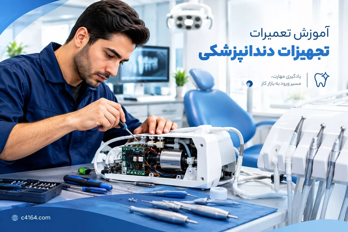 آموزش تعمیر تجهیزات دندانپزشکی در تبریز در آموزشگاه کاسپین