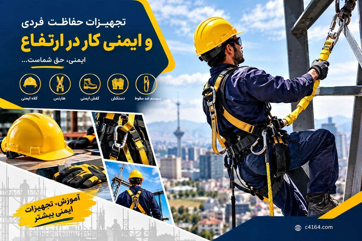 تجهیزات حفاظت فردی و ایمنی کار در ارتفاع