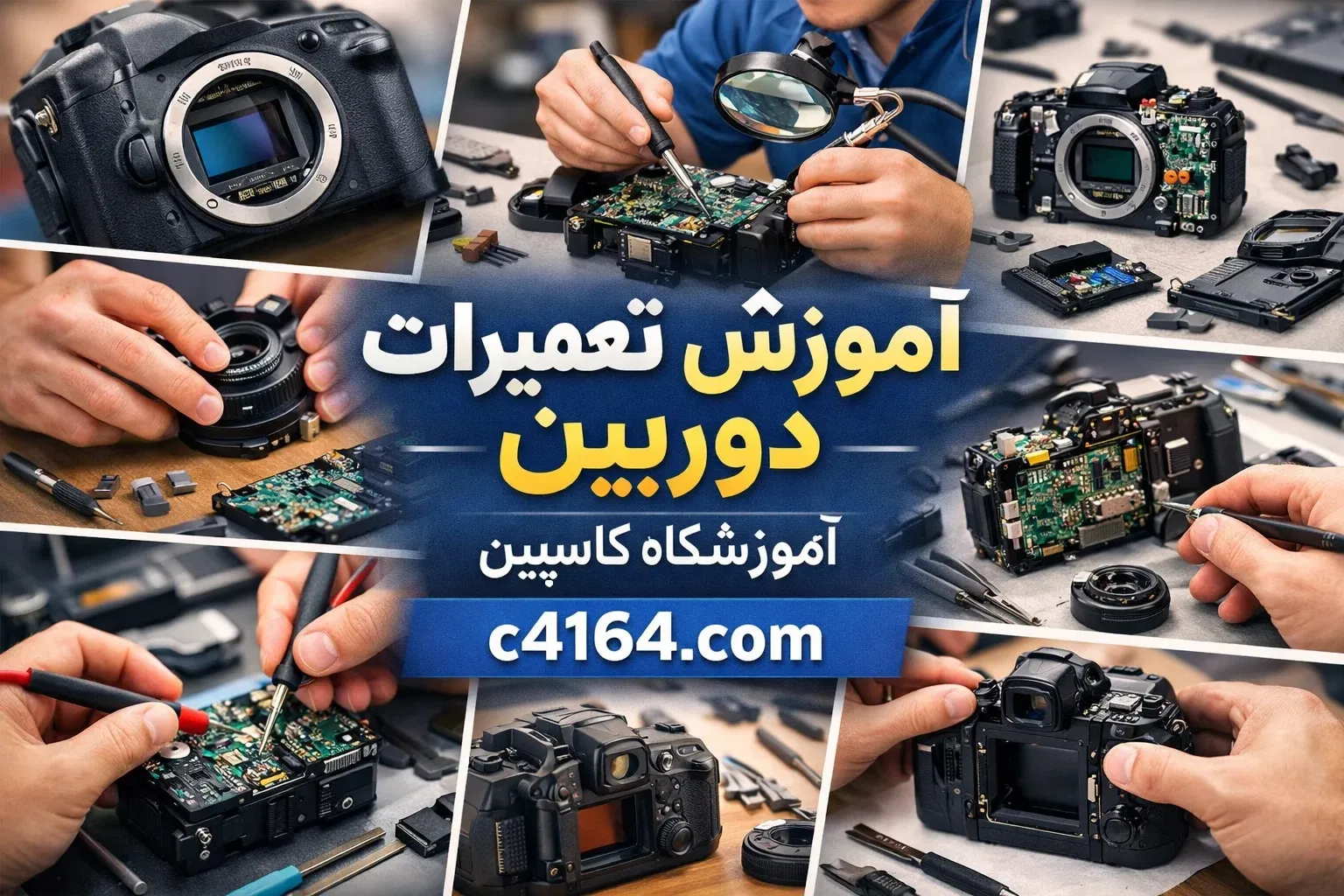 آموزش تخصصی تعمیرات برد و عیب یابی دوربین مداربسته در کارگاه تبریز